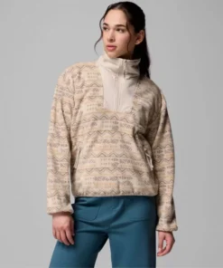 Forro Polar Columbia Sequoia Grove Printed Half Zip Mujer Dark Stone