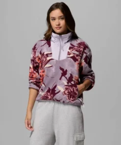 Forro Polar Columbia Sequoia Grove Printed Half Zip Mujer Shale Purple