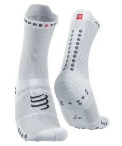Calcetines Compressport Pro Racing Socks v4.0 Run Hight White Alloy