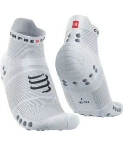 Calcetines Compressport Pro Racing Socks v4.0 Run Low White Alloy