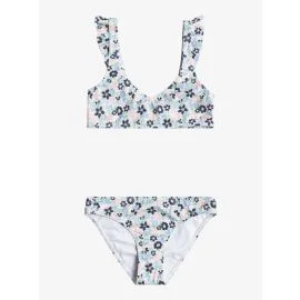 Conjunto de bikini bralette Roxy Girl Dreamer Azul Floral (6-16 años)