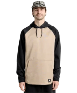 Burton Crown Weatherproof pullover summit taupe heather/true black sudadera técnica