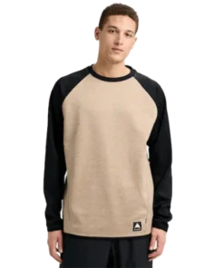 Burton Crown Weatherproof Crew summit taupe heather/true black sudadera técnica