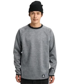 Burton Crown Weatherproof Crew true black heather sudadera técnica