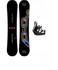 Burton Cultivator Chain Link + Burton Freestyle black pack de snowboard