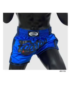 Short Boxeo Tailandés Fairtex Azul/Negro 1702