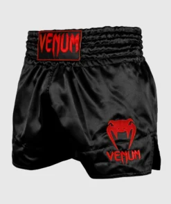 Short Boxeo Tailandés Venum Classic Negro/Rojo