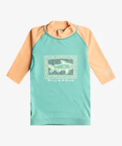 Sharky – Camiseta de Surf de Manga Corta con Protección Solar UPF 50 para Bebés
