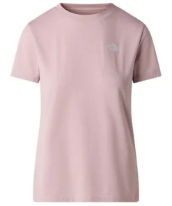 Camiseta entallada The North Face Simple Dome Evolution Mujer Metal Pink