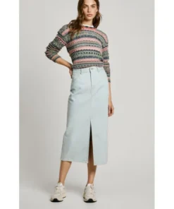 Falda Midi Pepe Jeans Denim Para Mujer