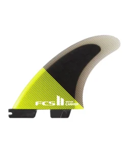FCS II CARVER PC Acid/Black THRUSTER FINS Large