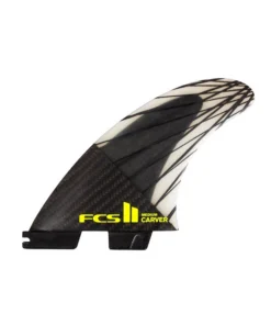 FCS II CARVER PC CARBON Black/Acid THRUSTER FINS Large