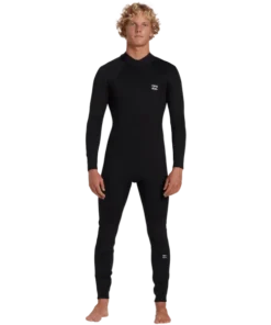 Billabong Foil 4/3mm back zip GBS black traje de neopreno