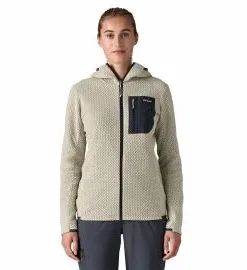 Chaqueta Polar Técnica Patagonia W’s R1 Air Full-Zip Hoody Wool White