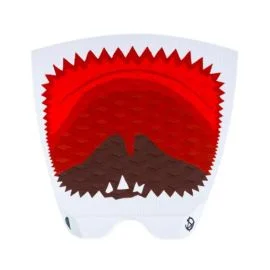 Grip Jam Traction Shark Teeth Blanco-Rojo 1 pieza