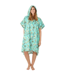 After Essentials Humming Birds light green poncho