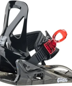 Burton Grom black red fijaciones de snowboard de niño