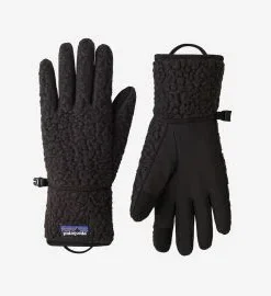 Guantes Patagonia Retro Pile Negros Unisex