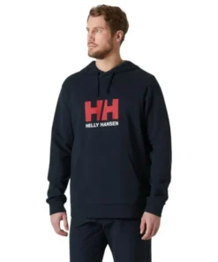 Sudadera Helly Hansen Logo Hoodie Hombre Navy