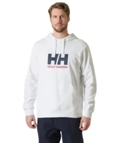 Sudadera Helly Hansen Logo Hoodie Hombre White