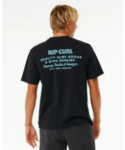 Rip Curl Heritage Ding Repairs black camiseta