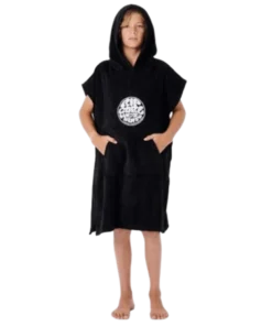 Rip Curl Icons hooded towel black talla L poncho de niño