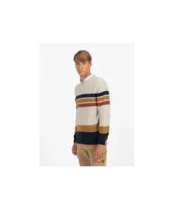 Jersey El Pulpo Jaspeado Rayas Combinadas Para Hom