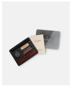 Kit Limpieza Silbon Abrigo Encerado Marrón Oscuro
