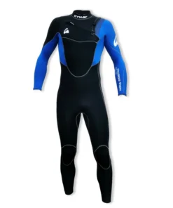 Traje de surf neopreno integral kynay 5/4/3 cremallera frontal azul negro