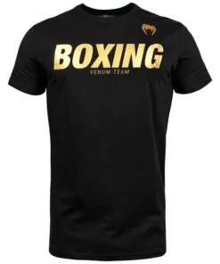 Camiseta Boxing VT Venum Negro/Oro