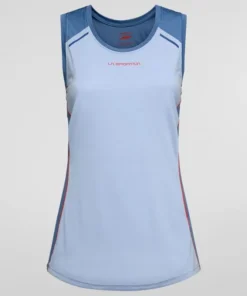 Camiseta La Sportiva Tracer Tank Mujer Stone Blue Moonlight