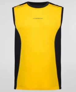 Camiseta La Sportiva Tracer Tank Hombre Yellow Black