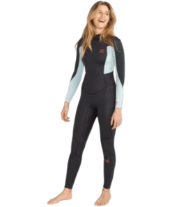 Billabong Launch Back Zip grey 3/2mm neopreno de mujer