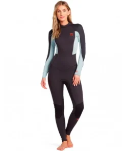 Billabong Launch GB Back Zip grey 3/2mm neopreno de mujer