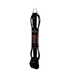 Invento de Surf Stay Covered Heavy Duty Hand Tied Leash 7′ Negro