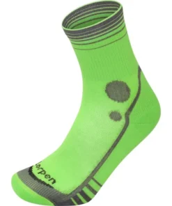 Calcetines Lorpen X30SM Ms Running Mid Crew Verde Gris