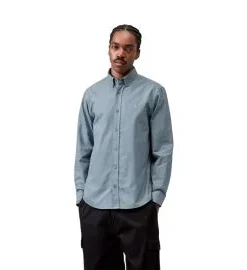 Camisa Carhartt WIP Bolton LS Shirt Velvet Blue (Garment Dyed)