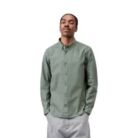 Camisa Carhartt WIP Bolton LS Shirt Velvet Green (Garment Dyed)