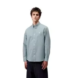 Camisa Carhartt WIP Madison LS Shirt Citadel-Wax