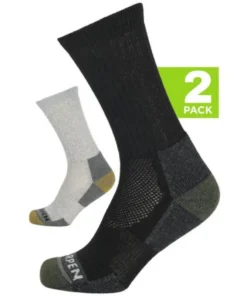 Calcetines Lorpen T2 2 Pack Wool Hike Crew Black Light Granite