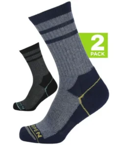 Calcetines Lorpen T2 2 Pack Wool Hike Crew Whales Grey Blue