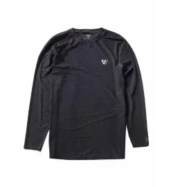 Licra de manga larga Vissla Youth Twisted Eco LS UPF 50+ Negro Jaspeado