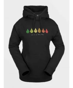 Volcom Melancon Hoodie black sudadera técnica de mujer