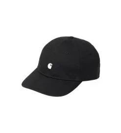 Gorra Carhartt WIP Madison Logo Cap Negro-Blanco Unisex