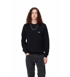 Jersey Carhartt WIP Madison Sweater Dark Navy-Wax
