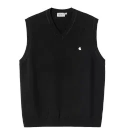 Chaleco Carhartt WIP Madison Vest Sweater Negro-Blanco