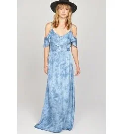 Vestido largo Amuse Society Lost Paradise Azul