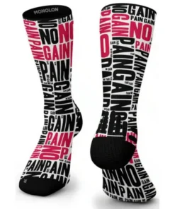 Calcetines Monolon No Pain No Gain Rojo