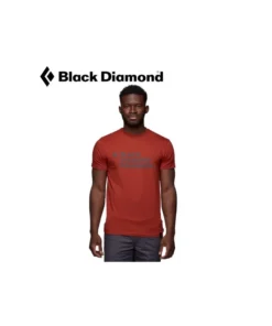 camiseta stacked logo tee – black diamond