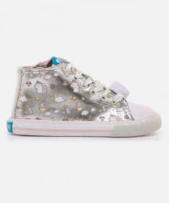 Botines Mustang Glist Niños Plata
